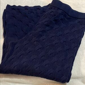 NWT Rachel Comey by Target Navy Blue Textured Cable Knit Pants